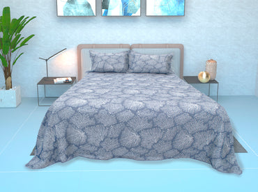 Colcha Matrimonial Lisboa Coral Azul