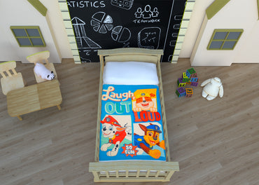 Frazada Baby Tersupiel Paw Patrol Celeste