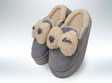 Pantufla Fantasía Moño Grey