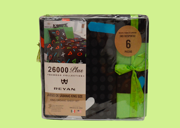 Sábanas Bambú King Size Videojuego