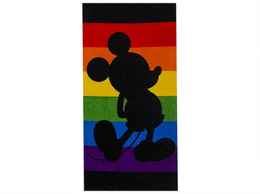 Toalla Medio Baño Disney Mickey Rainbow