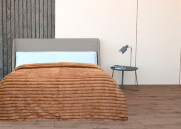 Cobertor Zanjas King Size Café