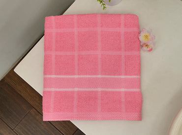 Toalla Medio Baño Domino Rosa