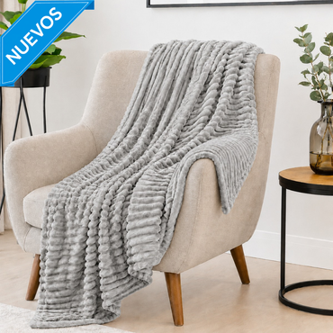 Frazada Zanjas Gris