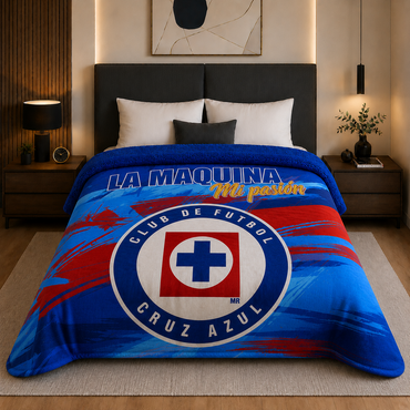 Edredón Matrimonial Amigo Cruz Azul