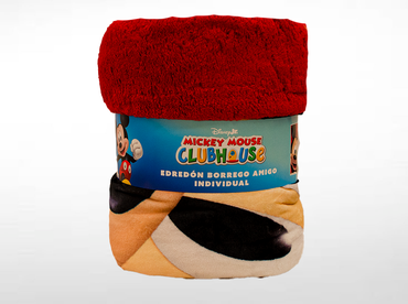 Edredón Borrego Amigo Individual Mickey