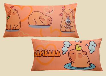 Body Pillow Velvet Capibar Primavera