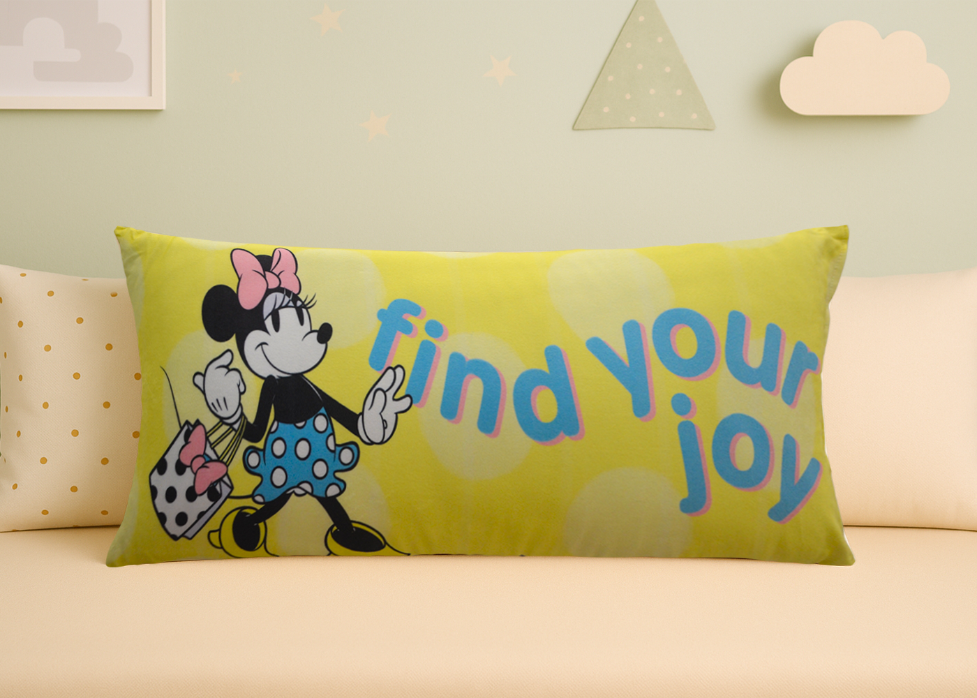Body Pillow Velvet Minnie Mouse