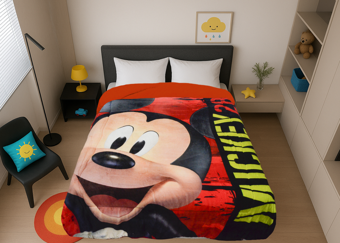 Edredón Matrimonial Amigo Mickey