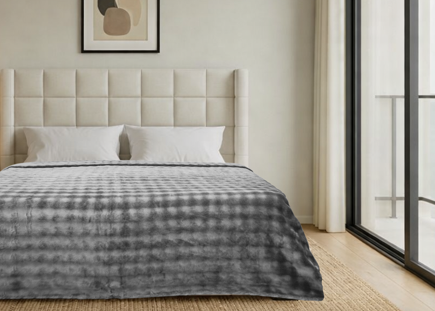 Cobertor Bubble King Size Gris