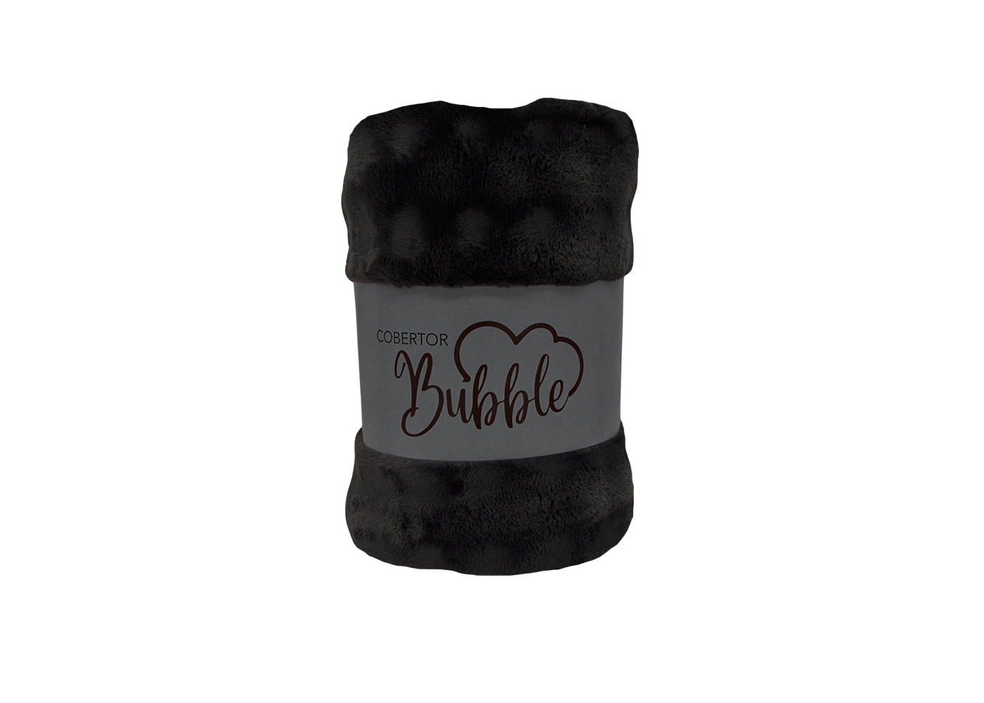 Cobertor Bubble Matrimonial Negro