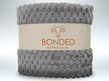 Cobertor Crochet Matrimonial Gris