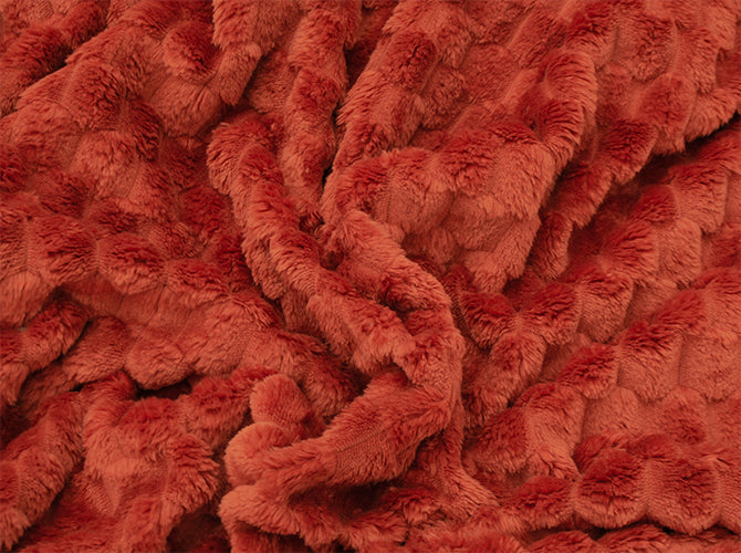 Cobertor Crochet Matrimonial Terracota