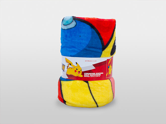 Cobertor Individual Export Silk Pokémon Colchas Y Edredones
