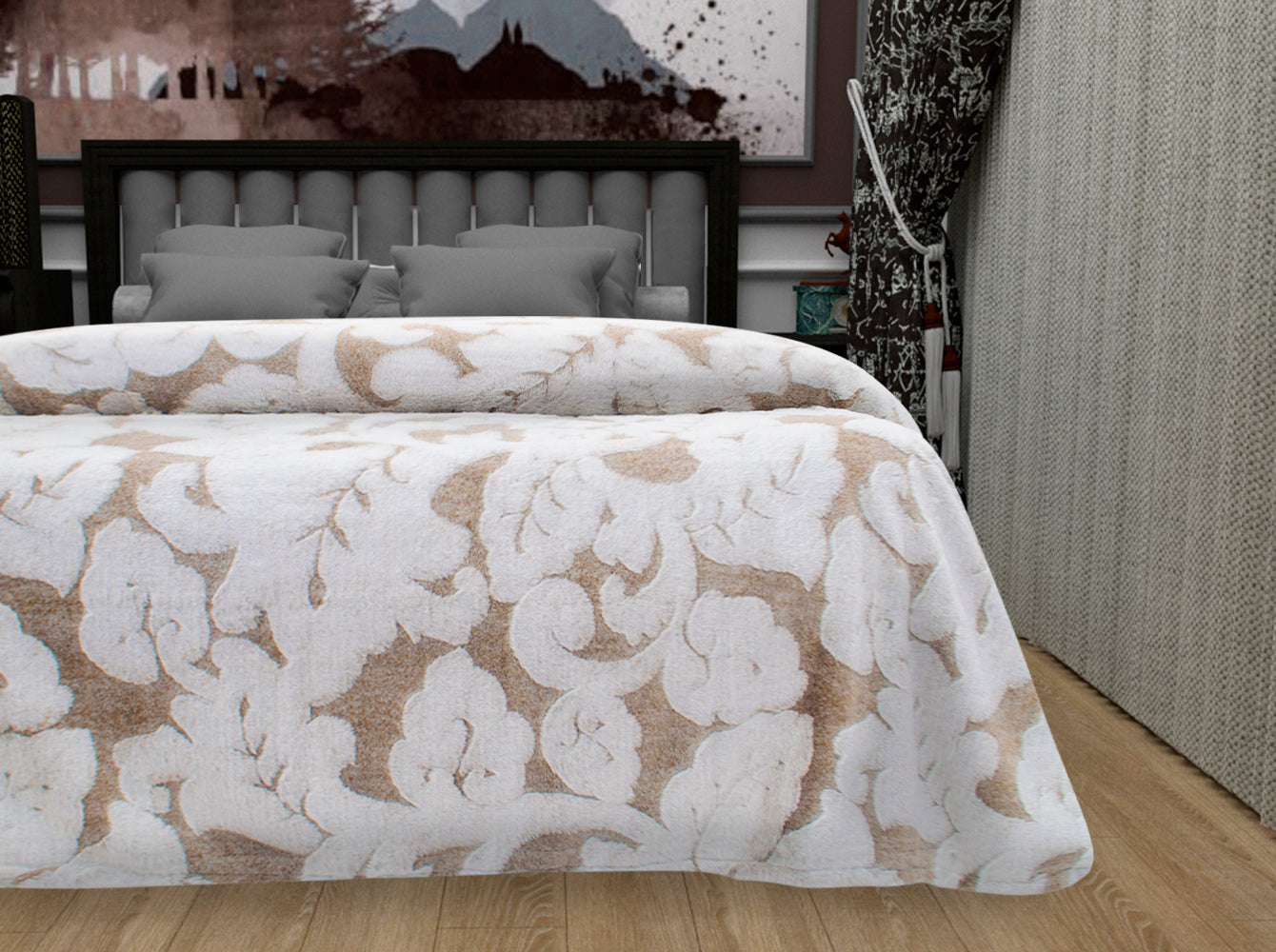 Cobertor King Size Fox Camel