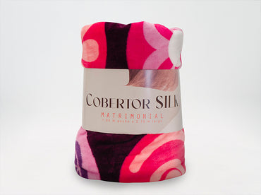 Cobertor Silk Matrimonial Arroba Lila