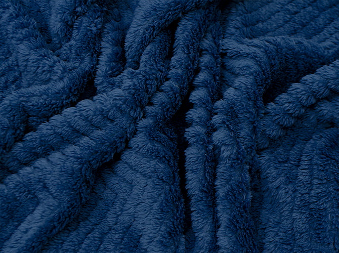 Cobertor Tufted Matrimonial Azul Marino