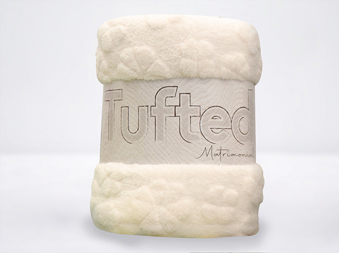 Cobertor Tufted Matrimonial Hueso