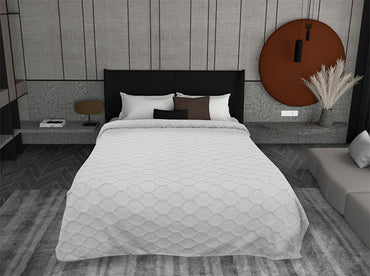 Cobertor Tufted Matrimonial Gris