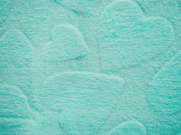 Cobertor Zig Zag Relive Corazones Menta