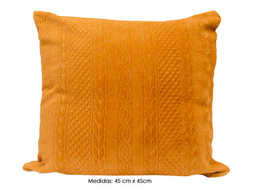 Cojin Trenzado Boutique Mostaza