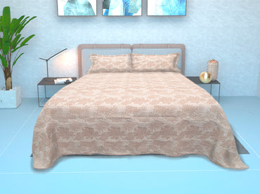 Colcha Matrimonial Lisboa Espiga Beige
