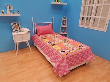 Colcha Individual Cotash Disney Minnie Colchas