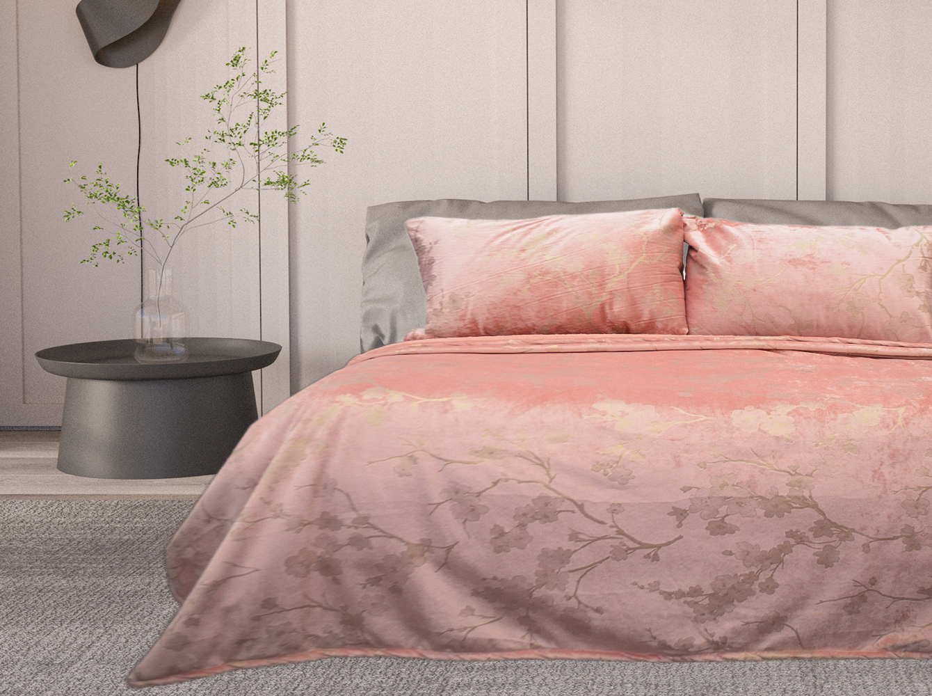 Colcha Bonded Gloo Matrimonial Rosa
