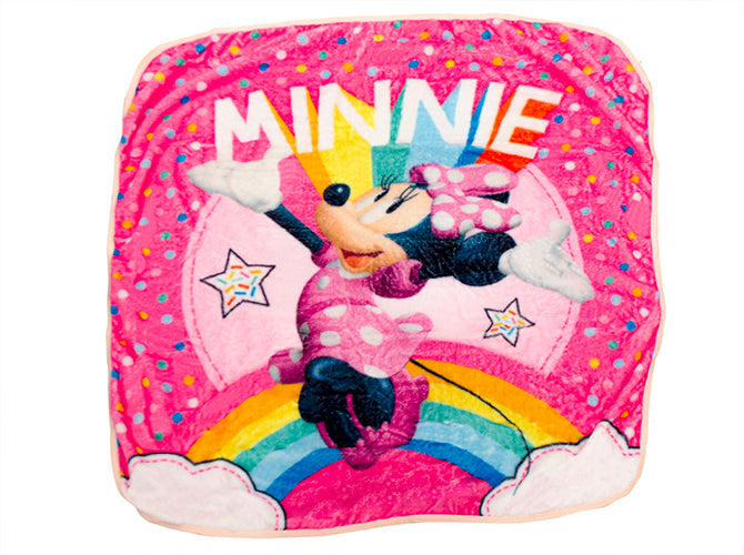 Frazada Baby Tersupiel Minnie Rainbow