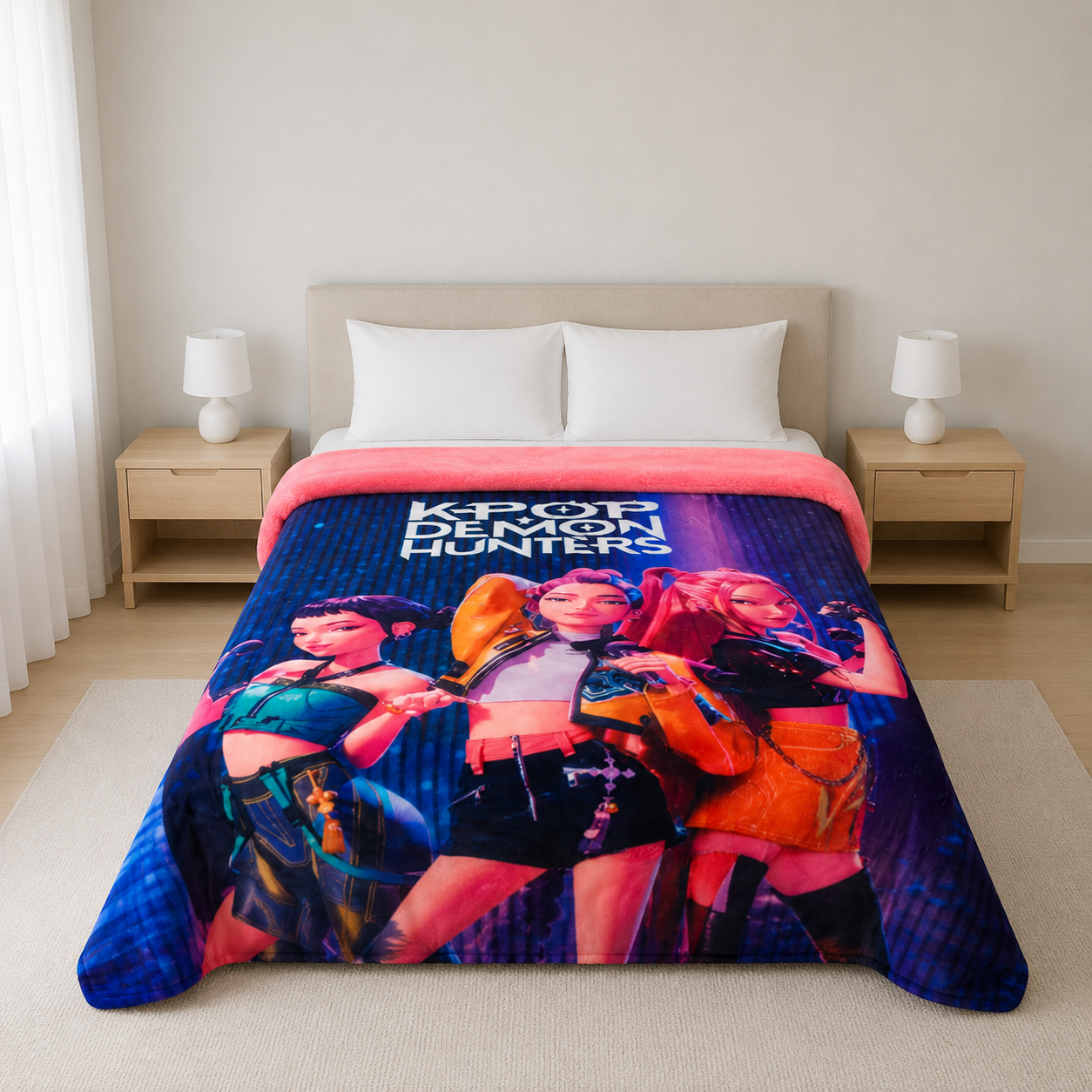 Edredón Matrimonial Amigo K Pop Demon Hunters