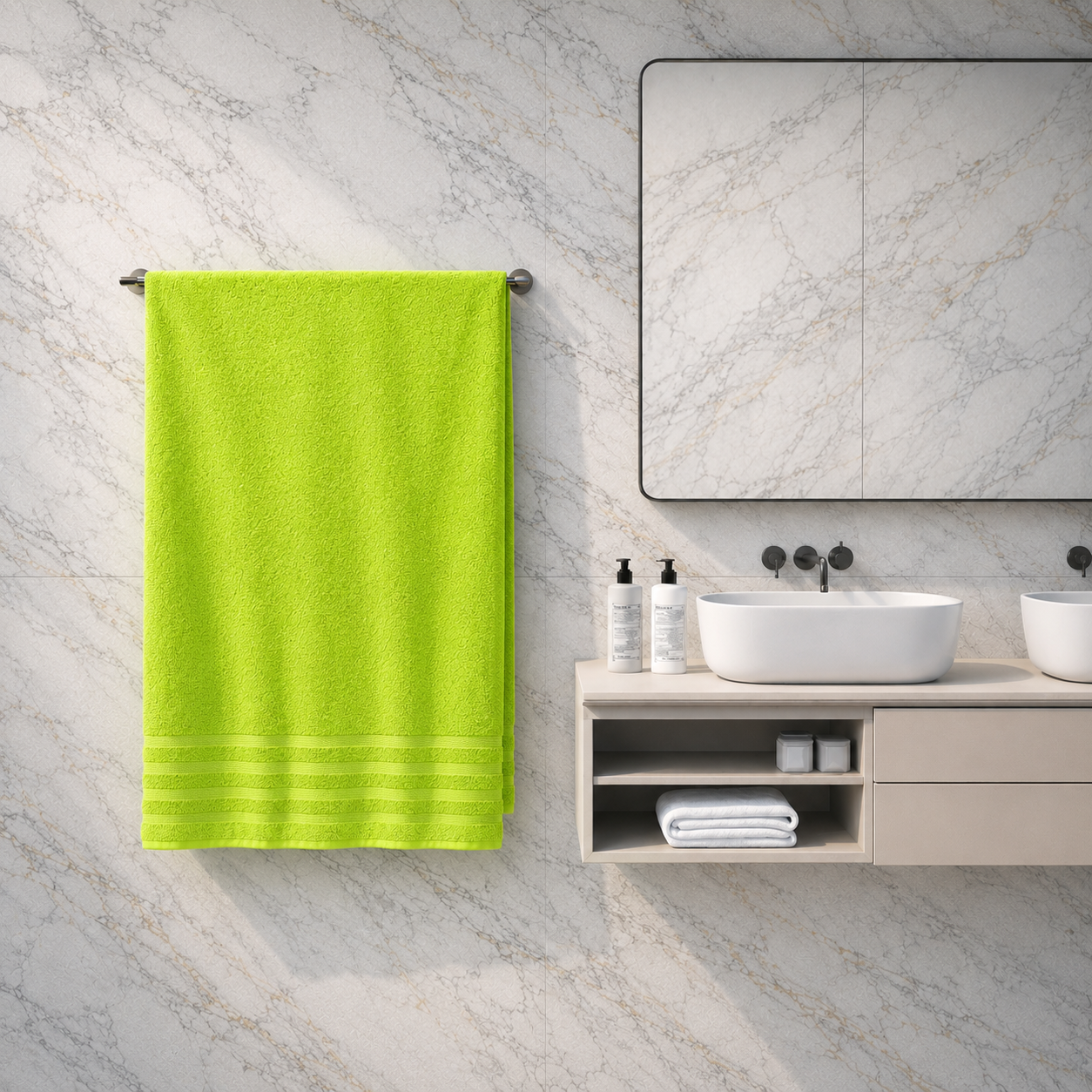 Toalla Pachona Baño Completo Verde