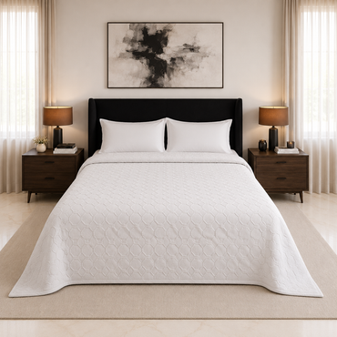 Cobertor Tufted Matrimonial Gris