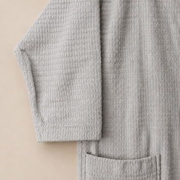 Bata de baño Wafle Gris