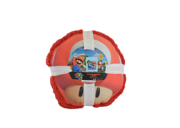 Cobertor Baby Borrego + Shape Baby Mario Bros Azul