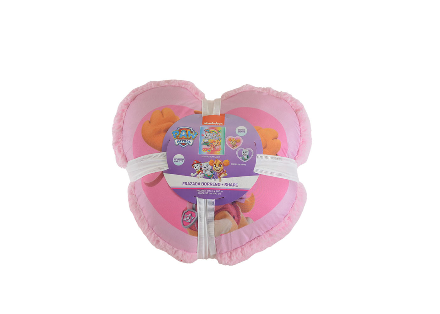 Cobertor Baby Borrego + Shape Paw Patrol Niña
