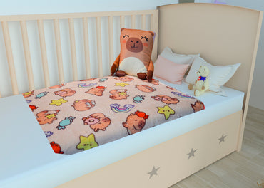 Comfy 2 en 1 Capibara Frazadas
