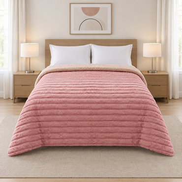 Edredón Sobrecamero Rabbit Rosa