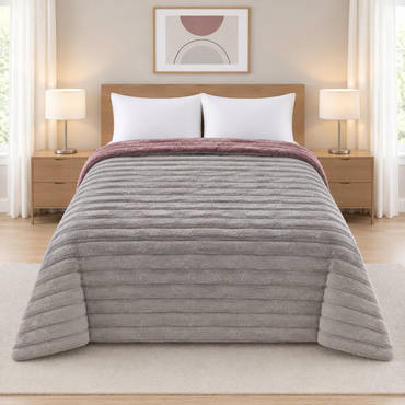 EDREDON RABBIT SOBRECAMERO TAUPE