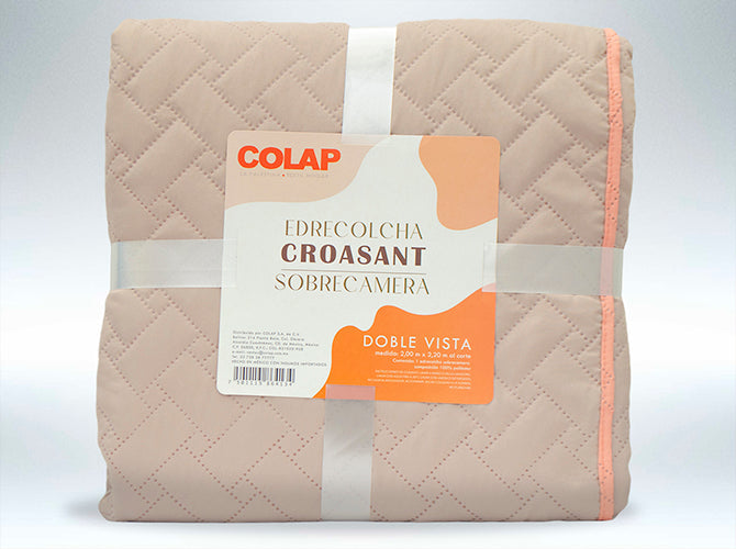 Edrecolcha Croasant Sobrecamero Beige Colchas