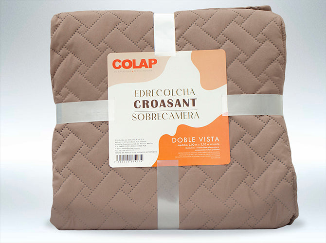 Edrecolcha Croasant Sobrecamero Caqui Colchas