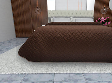 Edrecolcha Croasant Sobrecamero Chocolate Colchas