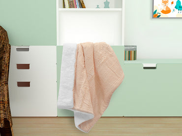 Edredón Baby Borrego Trenzado Beige