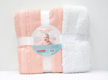 Edredón Baby Borrego Trenzado Beige