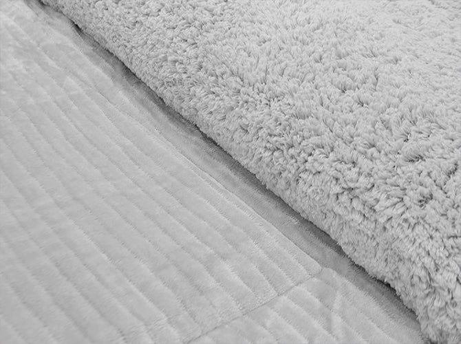 Edredón Borrego Lehotel Matrimonial Gris
