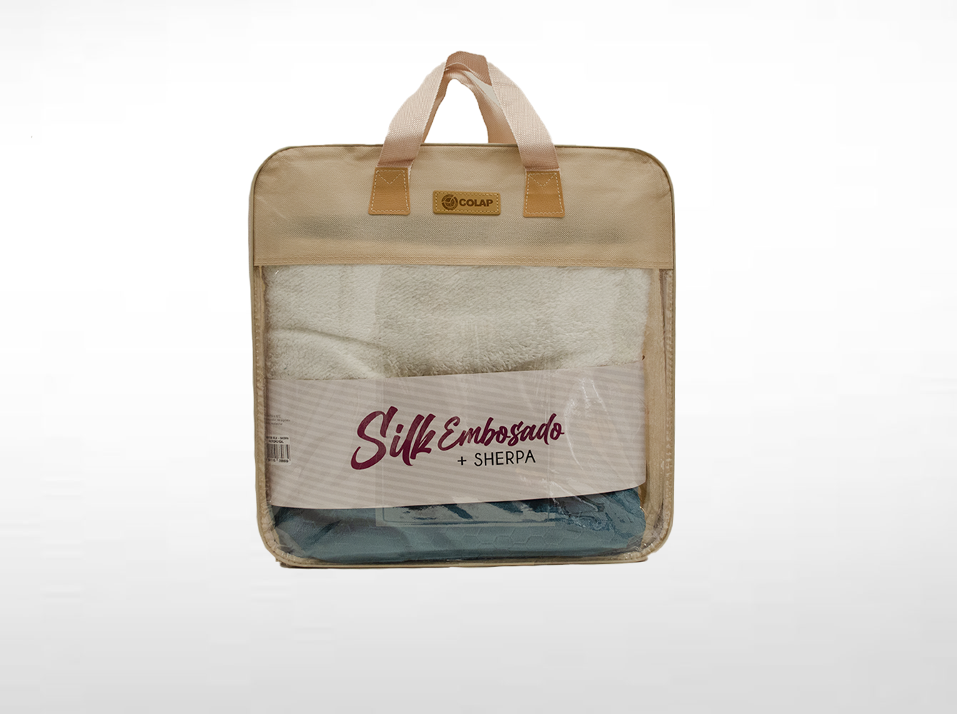 Cobertor Silk Embozado Matrimonial Azul Cobertor