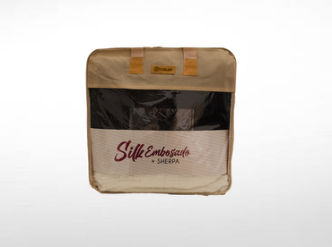 Cobertor Silk Embozado Matrimonial Negro Paisley Cobertor