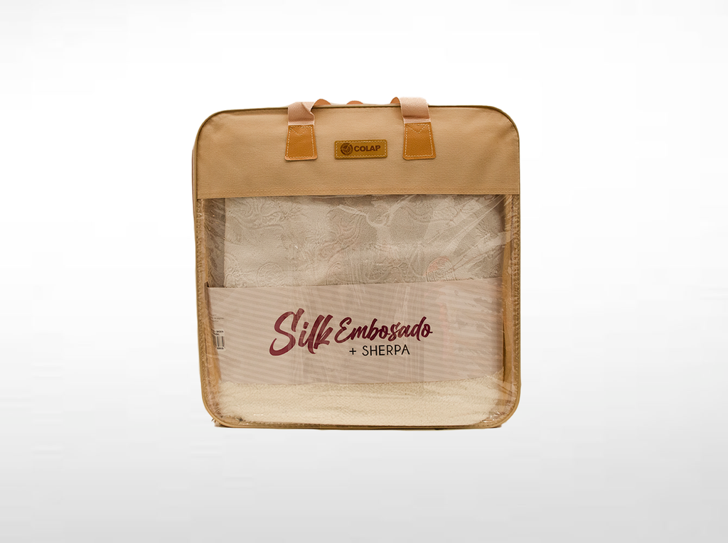 Cobertor Silk Embozado Matrimonial Plata Paisley – La Palestina
