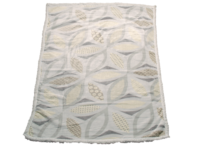 Frazada Colap Borrego Bonded Maíz Gris Frazadas