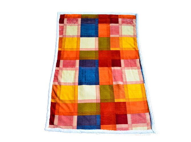 Frazada Colap Borrego Bonded Tetris Frazadas