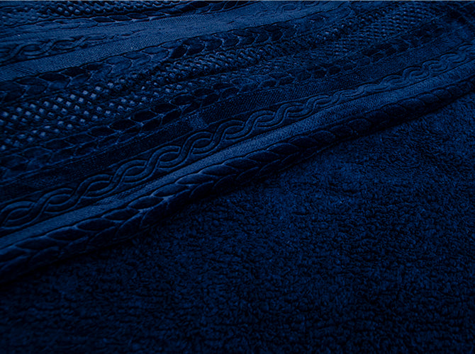 Frazada Grabada Boutique Azul